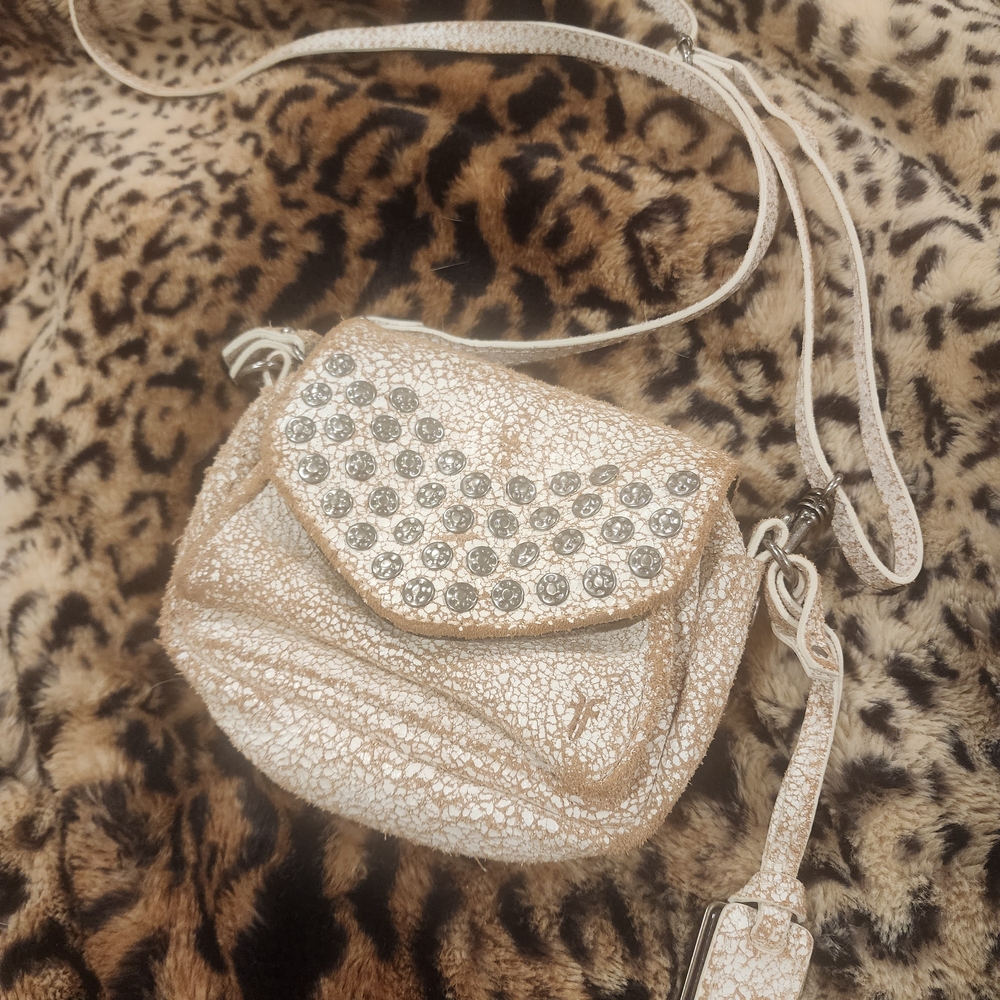 Frye Brand -  Distressed Mini Studed  Crossbody Bag - So Cute